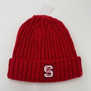 NC State Wolfpack Red‎ Knit Beanie Hat OSFA NCAA Winter Cap Alpaca Blend